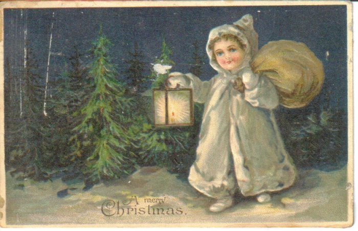 Рождественская поздравительная открытка