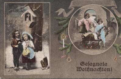Рождественская поздравительная открытка