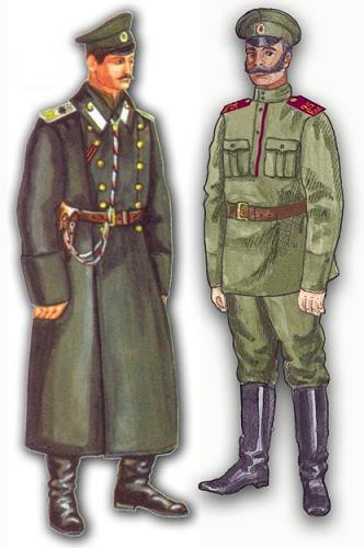 Офицер и нижний чин 25-го Екатеринбургского полка горных стрелков