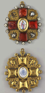 Знак к ордену Св. Анны с алмазами, ранний образец до 1815 года