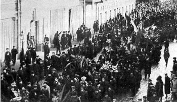 Похороны видного революционера Н.Э. Баумана 20 октября 1905 г.