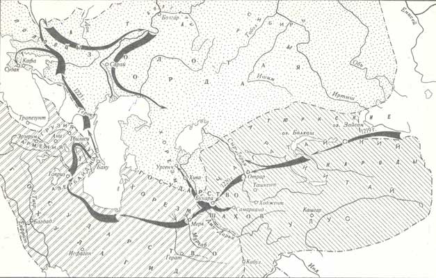 Кавказ и Средняя Азия в XIII в. Походы Чингис-хана и его полководцев в Среднюю Азию, Закавказье и Восточную Европу (1219- 1223 гг.)