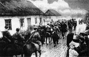 Партизанский отряд С. А. Ковпака на марше Партизанский отряд С. А. Ковпака на марше