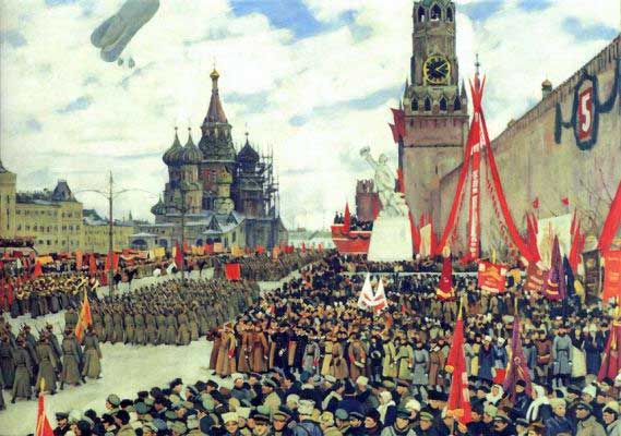 Парад Красной Армии. 1923 г. Художник К. Юон