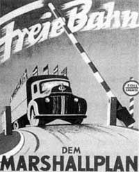 Немецкий плакат, посвященный плану Маршалла