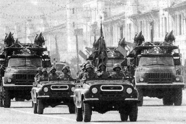 Советская техника на военном параде в Кабуле